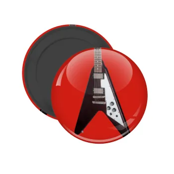 Guitar flying V, Μαγνητάκι ψυγείου στρογγυλό διάστασης 5cm