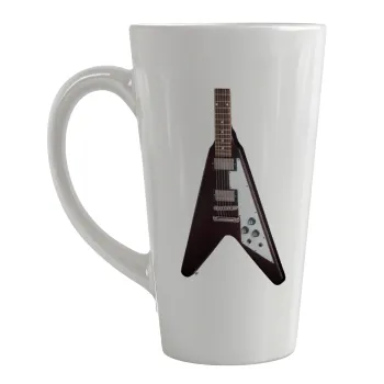 Guitar flying V, Κούπα κωνική Latte Μεγάλη, κεραμική, 450ml