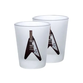 Guitar flying V, Σφηνοπότηρα γυάλινα 45ml του πάγου (2 τεμάχια)