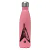 Μεταλλικό παγούρι θερμός Ροζ Ματ (Stainless steel), διπλού τοιχώματος, 500ml