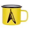 Metallic enamel MATT Yellow cup 360ml