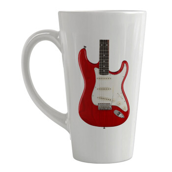 Guitar stratocaster, Κούπα κωνική Latte Μεγάλη, κεραμική, 450ml