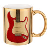 Mug ceramic, gold mirror, 330ml