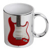 Mug ceramic, silver mirror, 330ml
