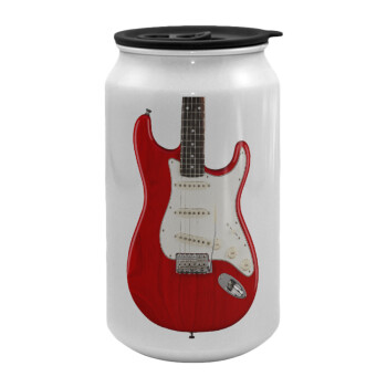 Guitar stratocaster, Κούπα ταξιδιού μεταλλική με καπάκι (tin-can) 500ml