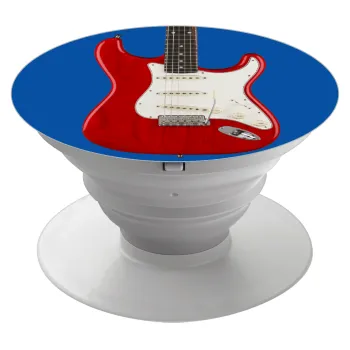 Guitar stratocaster, Phone Holders Stand  Λευκό Βάση Στήριξης Κινητού στο Χέρι