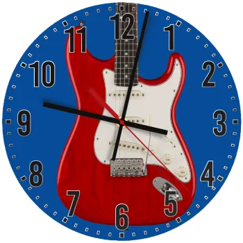 Guitar stratocaster, Ρολόι τοίχου ξύλινο (30cm)