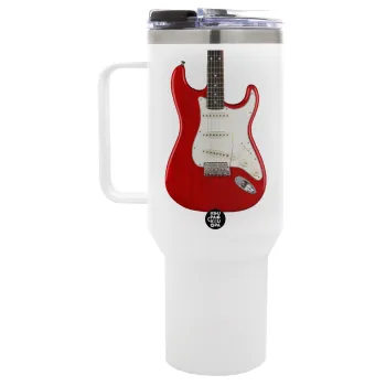 Guitar stratocaster, Mega Tumbler με καπάκι, διπλού τοιχώματος (θερμό) 1,2L