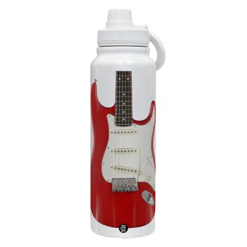 Guitar stratocaster, Θερμός 1L Ανοξείδωτο με Βάση Κινητού & Διπλά Τοιχώματα
