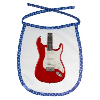 Guitar stratocaster, Σαλιάρα μωρού αλέκιαστη με κορδόνι Μπλε