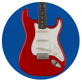 Guitar stratocaster, Mousepad Στρογγυλό 20cm