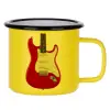 Metallic enamel MATT Yellow cup 360ml