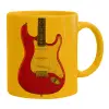 Ceramic coffee mug yellow, 330ml