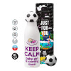 Soccer Metal mug thermos, double wall, 550ml
