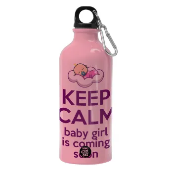 KEEP CALM baby girl is coming soon!!!, Water bottle 600ml