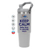 GREY color, 890ml (30oz) stainless Steel Tumbler with Handle