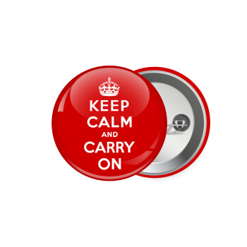 KEEP CALM  and carry on, Κονκάρδα παραμάνα 5.9cm