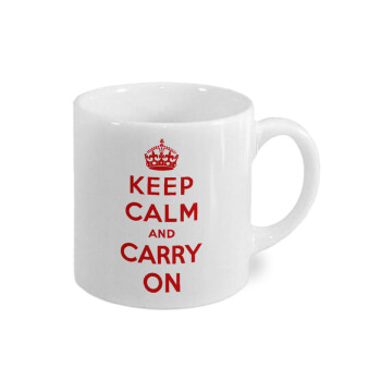 KEEP CALM  and carry on, Κουπάκι κεραμικό, για espresso 150ml