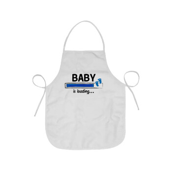 Baby is Loading BOY, Ποδιά Σεφ Ολόσωμη κοντή Ενηλίκων (63x75cm)