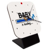 Baby is Loading BOY, Επιτραπέζιο ρολόι ξύλινο με δείκτες (10cm)