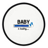 Baby is Loading BOY, Βεντάλια υφασμάτινη αναδιπλούμενη με θήκη (20cm)