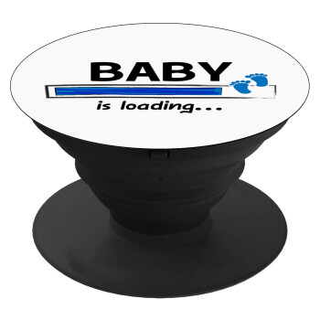 Baby is Loading BOY, Phone Holders Stand  Black Hand-held Mobile Phone Holder