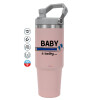 Pink color, 890ml (30oz) stainless Steel Tumbler with Handle