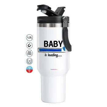 Baby is Loading BOY, Mega Stainless steel Tumbler with lid, double wall 1,2L