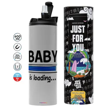 Baby is Loading BOY, Tumbler stainless steel GREY 600ml