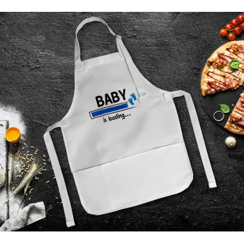 Baby is Loading BOY, Ποδιά Σεφ Ολόσωμη Παιδική (με ρυθμιστικά και 2 τσέπες)