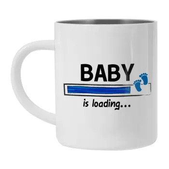 Baby is Loading BOY, Κούπα Ανοξείδωτη διπλού τοιχώματος 300ml
