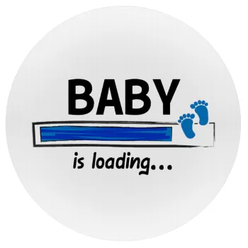 Baby is Loading BOY, Mousepad Round 20cm