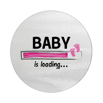 Baby is Loading GIRL, Επιφάνεια κοπής γυάλινη στρογγυλή (30cm)