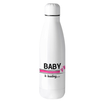Baby is Loading GIRL, Metal mug thermos (Stainless steel), 500ml