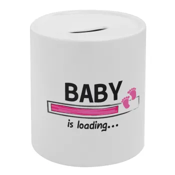 Baby is Loading GIRL, Κουμπαράς πορσελάνης με τάπα