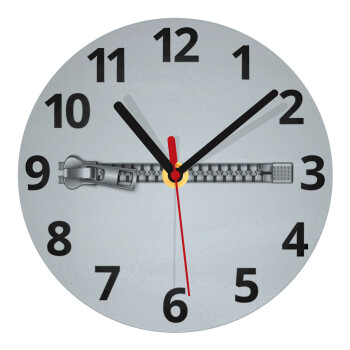 Zipper, Ρολόι τοίχου γυάλινο (20cm)
