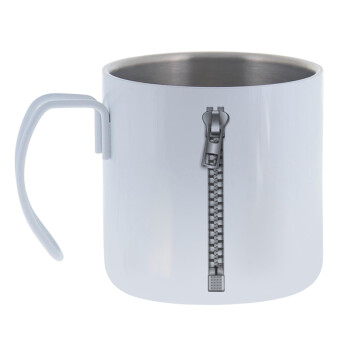 Zipper, Mug Stainless steel double wall 400ml