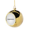 Στολίδι Χριστουγεννιάτικη μπάλα δένδρου Χρυσή 8cm