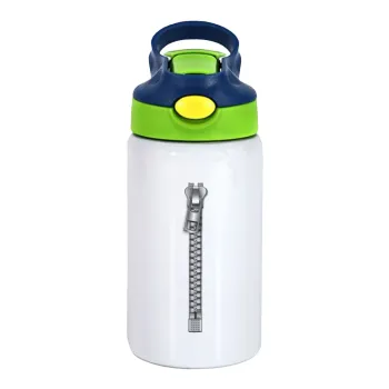 Ράψ'το!, Παιδικό παγούρι θερμό, ανοξείδωτο, με καλαμάκι ασφαλείας, πράσινο/μπλε (350ml)