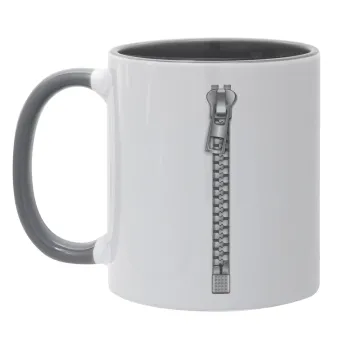 Ράψ'το!, Κούπα χρωματιστή γκρι, κεραμική, 330ml