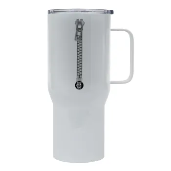 Zipper, Mega Stainless steel Tumbler with lid, double wall 750L