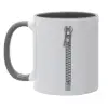Mug colored grey, ceramic, 330ml