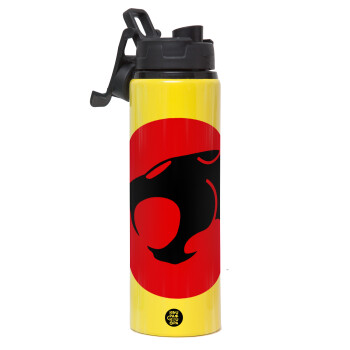 Thundercats, Metallic water bottle with safety lid, 850ml aluminum