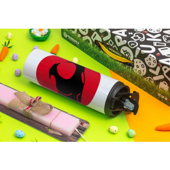 Thundercats, Πασχαλινή Λαμπάδα με Travel Tumbler θερμό με διπλό καπάκι (600ml, BPA free) & κερί αρωματικό πλακέ (30cm) (ΡΟΖ)