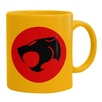 Thundercats, Ceramic coffee mug yellow, 330ml (1pcs)