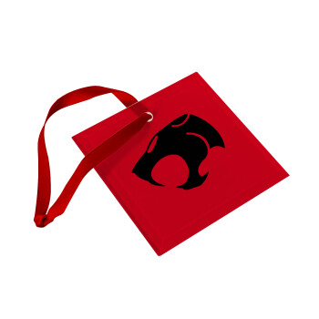 Thundercats, Christmas ornament, glass square ornament 9x9cm