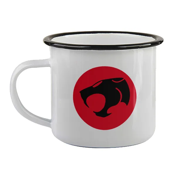 Thundercats — Enamel mug with black rim, 360ml