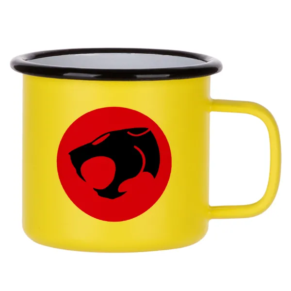 Thundercats — Metallic enamel MATT Yellow cup 360ml