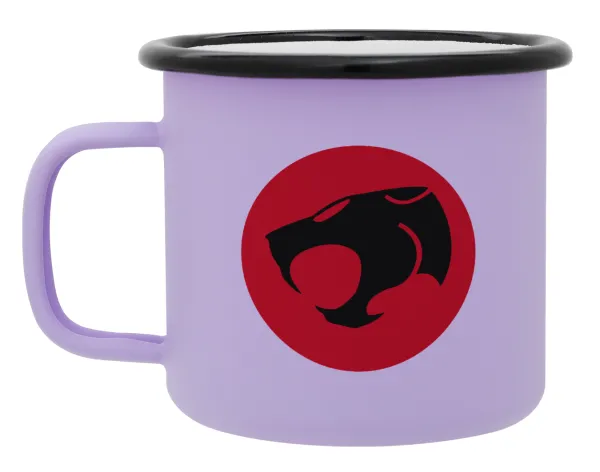 Thundercats — Metal enamel mug, matte light pastel purple, 360ml