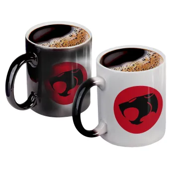 Thundercats, Color changing magic Mug, ceramic, 330ml when adding hot liquid inside, the black colour desappears (1 pcs)